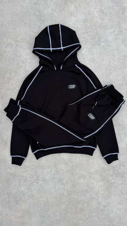 Black stitching tracksuit