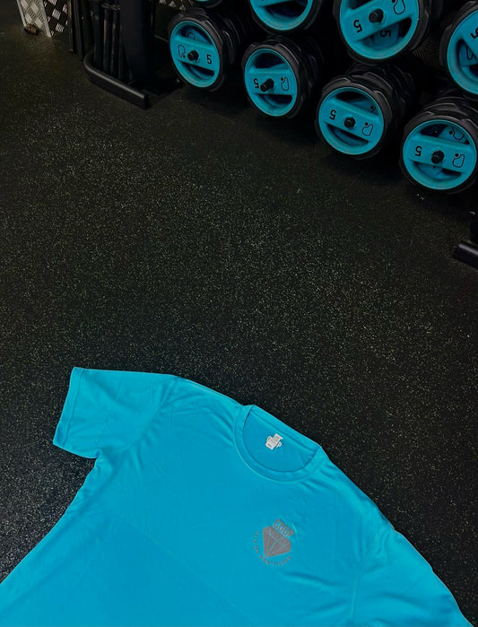 Turquoise gym T-shirt unisex