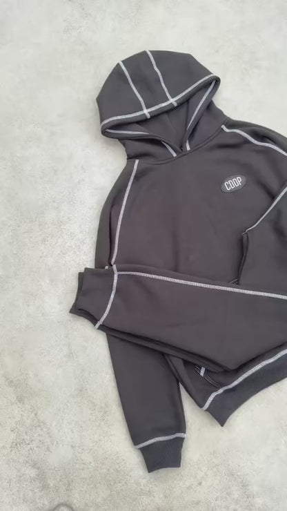 Black stitching tracksuit
